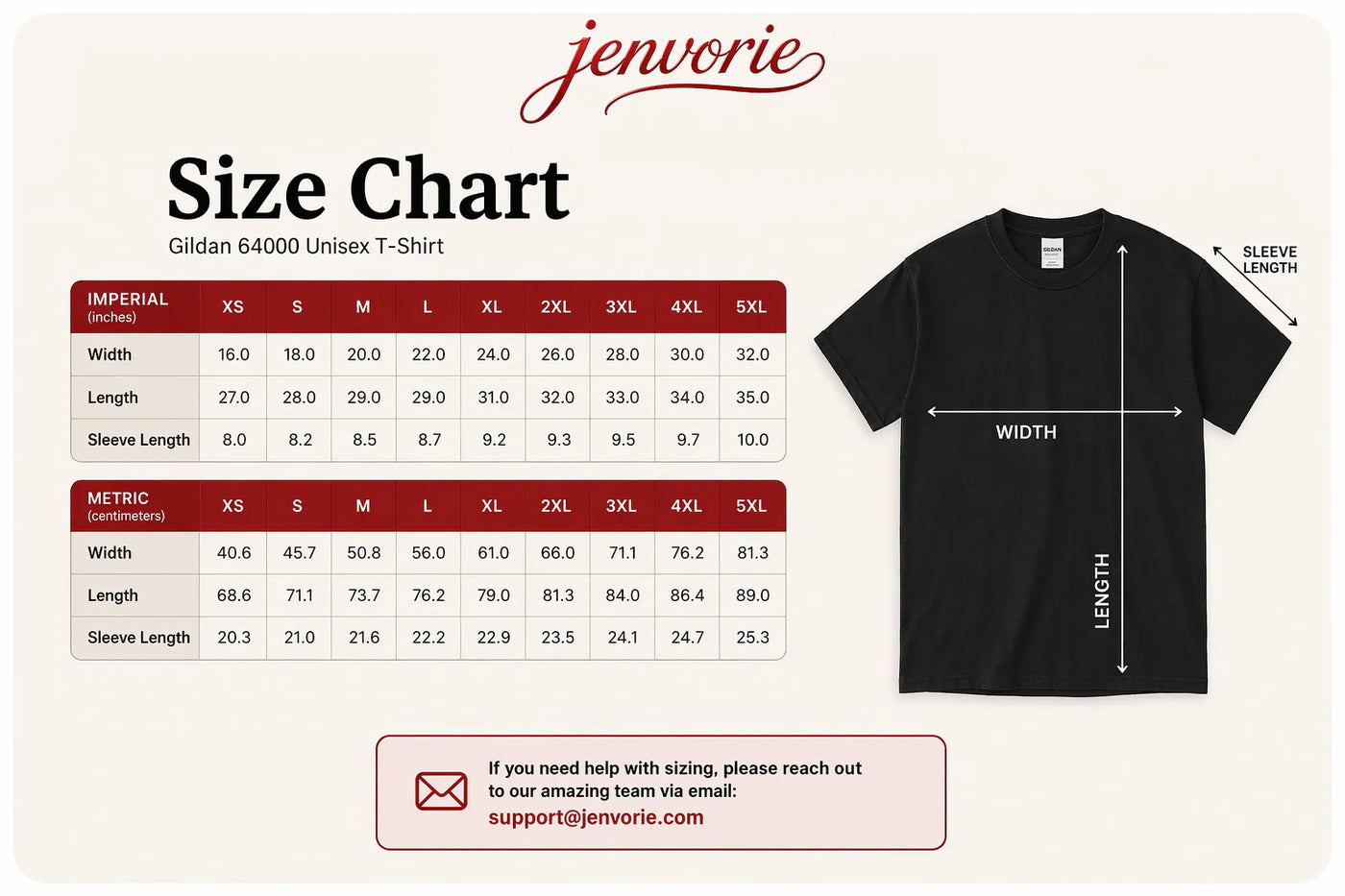 Use Our Size Guide